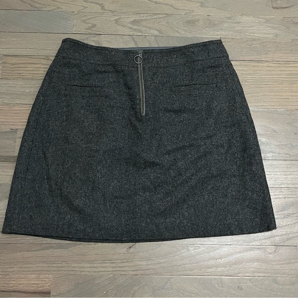 MADEWELL Fireside zip front skirt, NWT, size 4. Gray - Picture 2 of 9